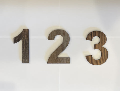 RePlank Wooden Numbers